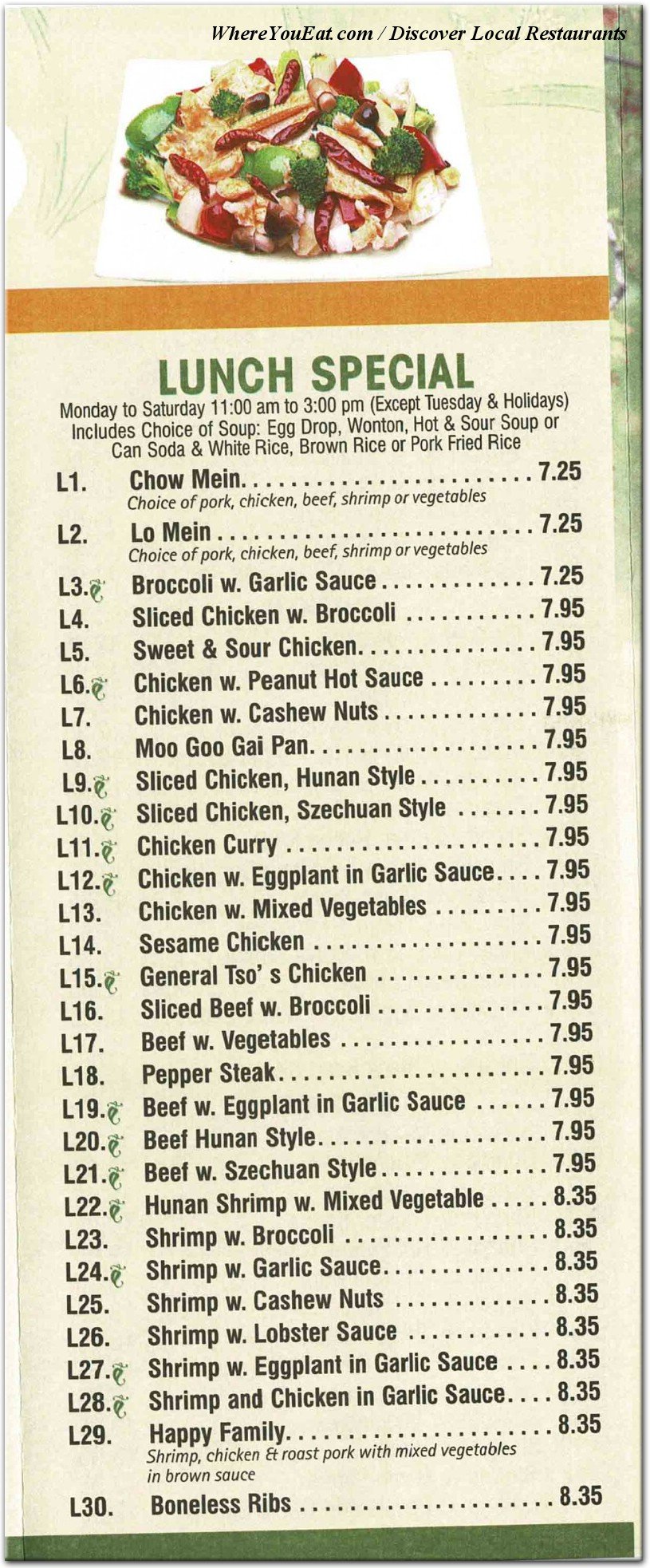 menu 10